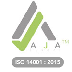 AJA ISO 14001:2015 environmental management certification logo